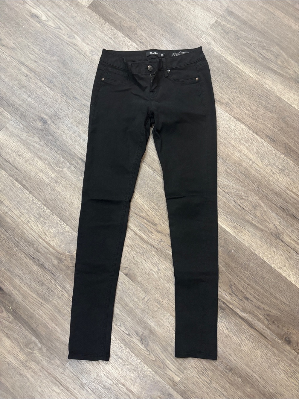 Miss Me Black Mid-Rise Super Skinny Jeans